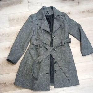 Sparkly Gray Peacoat!